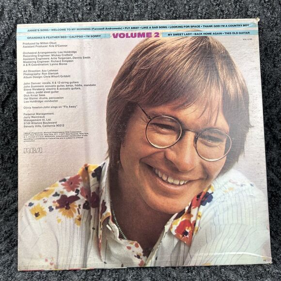 John Denver - Greatest Hits Volume 2 - RCA Records Pressing AQL1-2195 - Picture 9 of 9